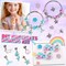 2000pcs Charm Beads Bracelet Making Kit for Girls – DIY Jewelry Set with Beads, Charms & Storage Box | Arts & Crafts Gift for Girls Ages 4–12, Valentine’s Day & Birthday